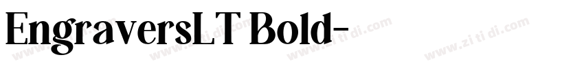EngraversLT Bold字体转换